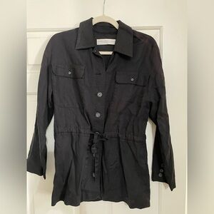 Black 100% Pure Linen Jacket